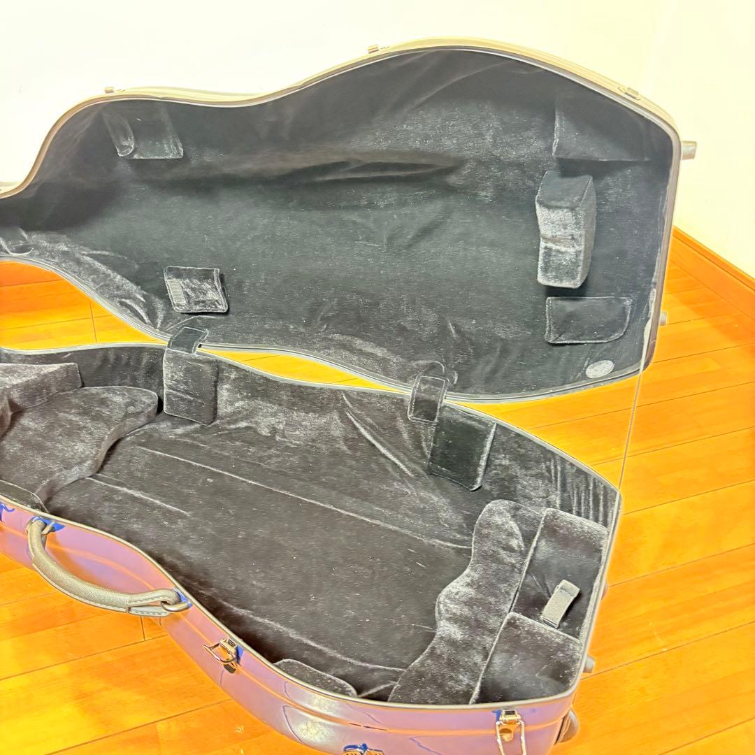 【美品・送料込み】キャスター付き チェロ用 ハードケース ブルー