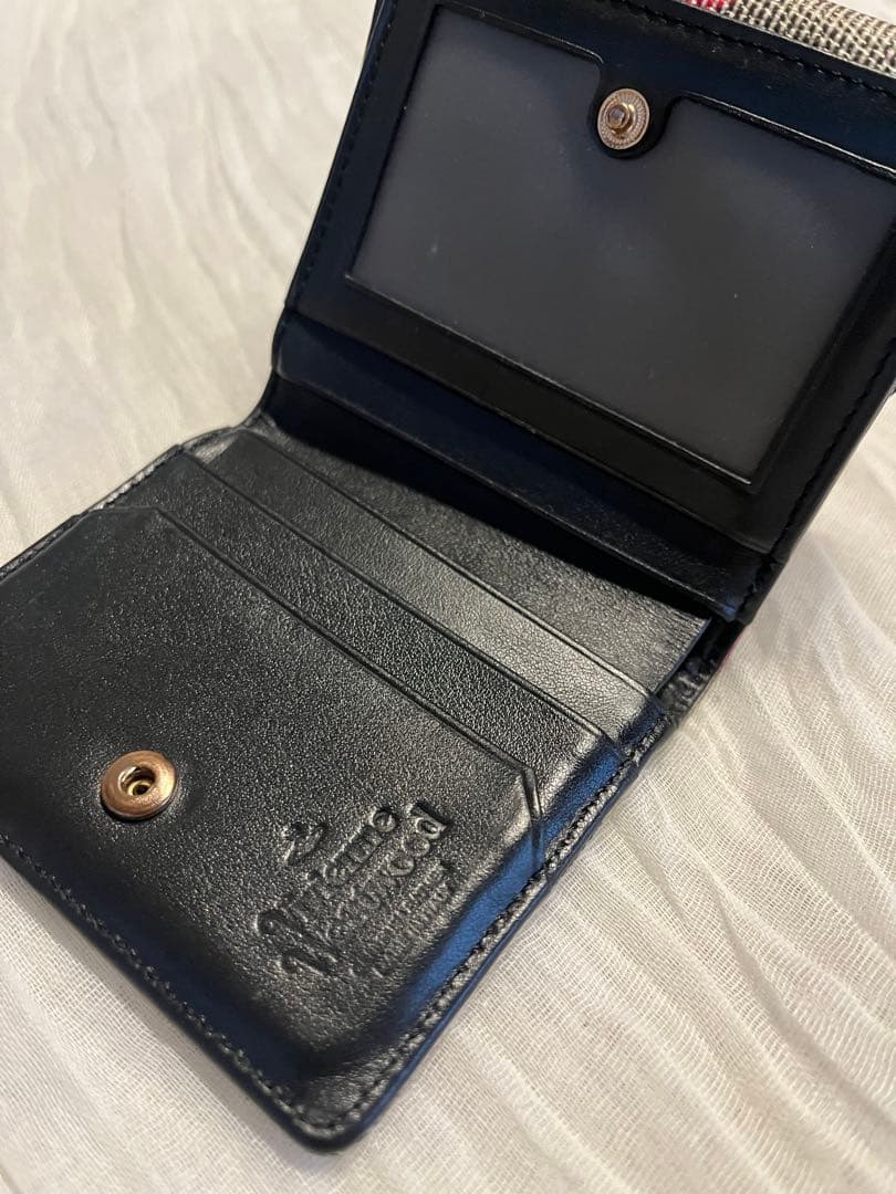 ヴィヴィアンウエストウッド　二つ折り財布　赤　タータンチェック