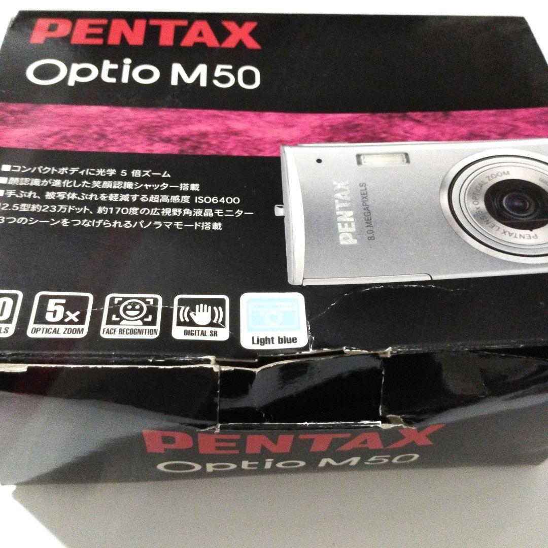 デジカメ　PENTAX　Optio M50 ブルー