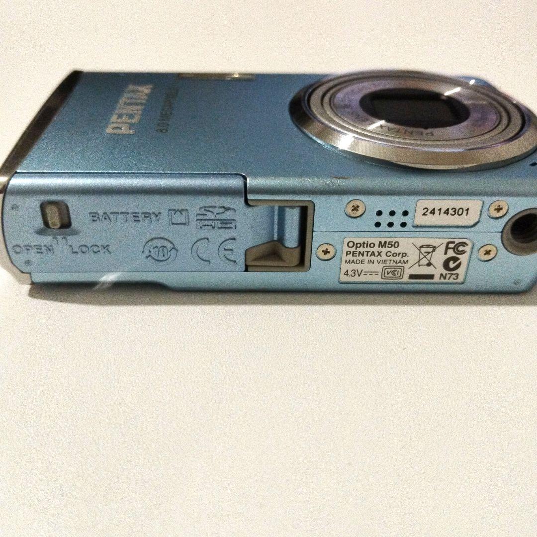 デジカメ　PENTAX　Optio M50 ブルー
