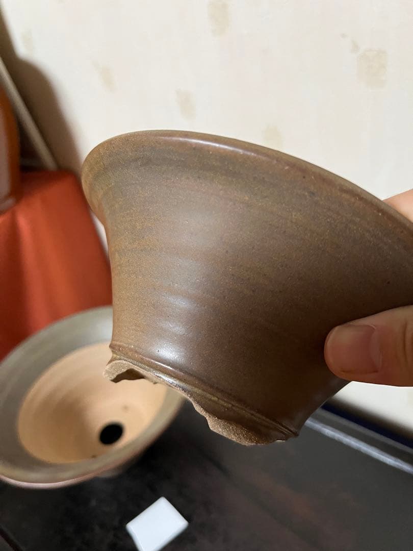 49 盆栽　盆栽鉢　植木鉢　和鉢　祥石　３鉢