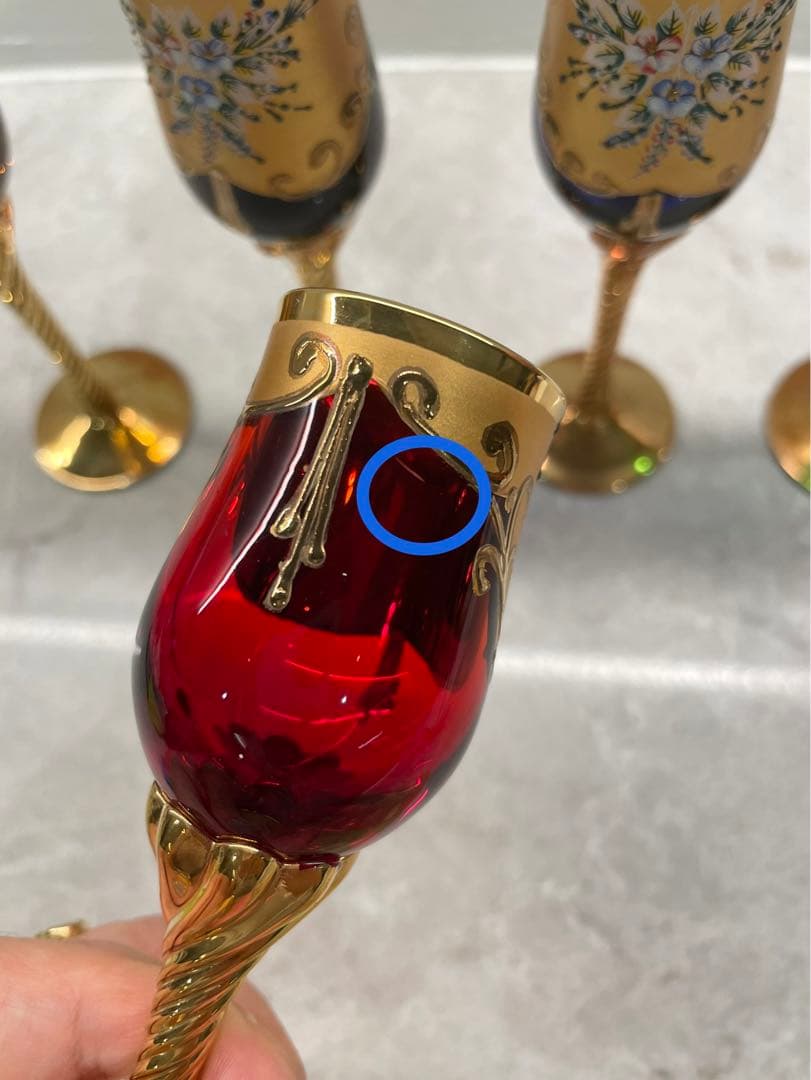 希少　k24皇室用ベネチアングラス