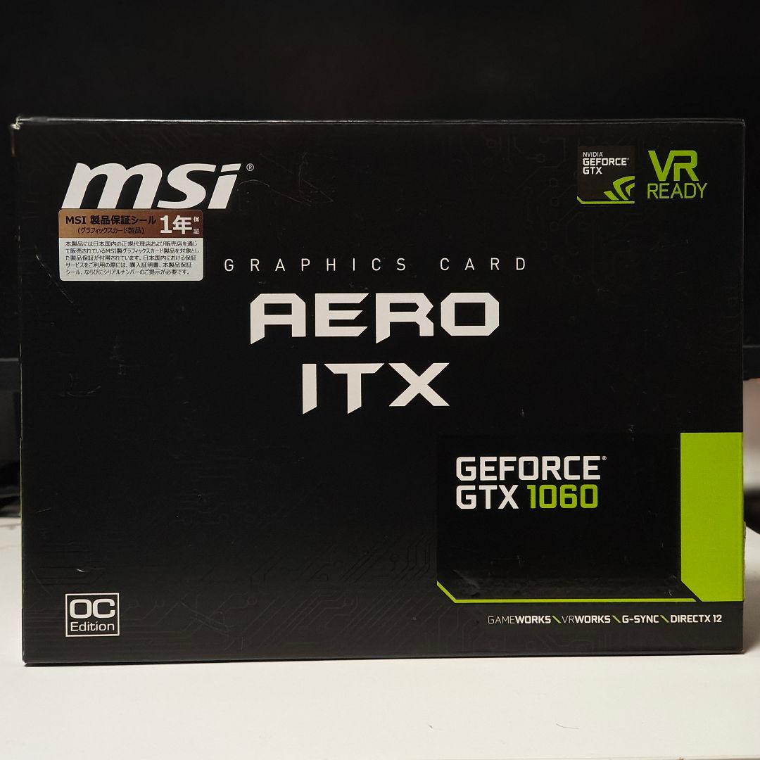グラフィックボード・グラボ・ビデオカード MSI GeForce GTX 1060 AERO ITX 6G OC