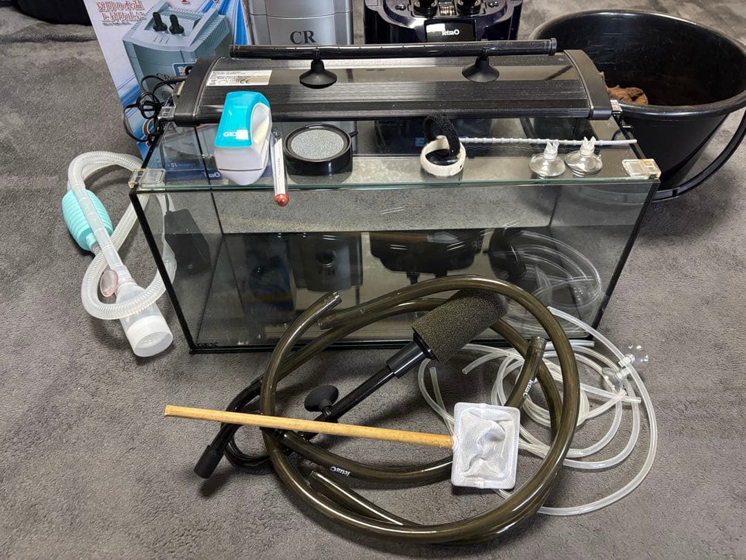 【美品　ガラス水槽セット】