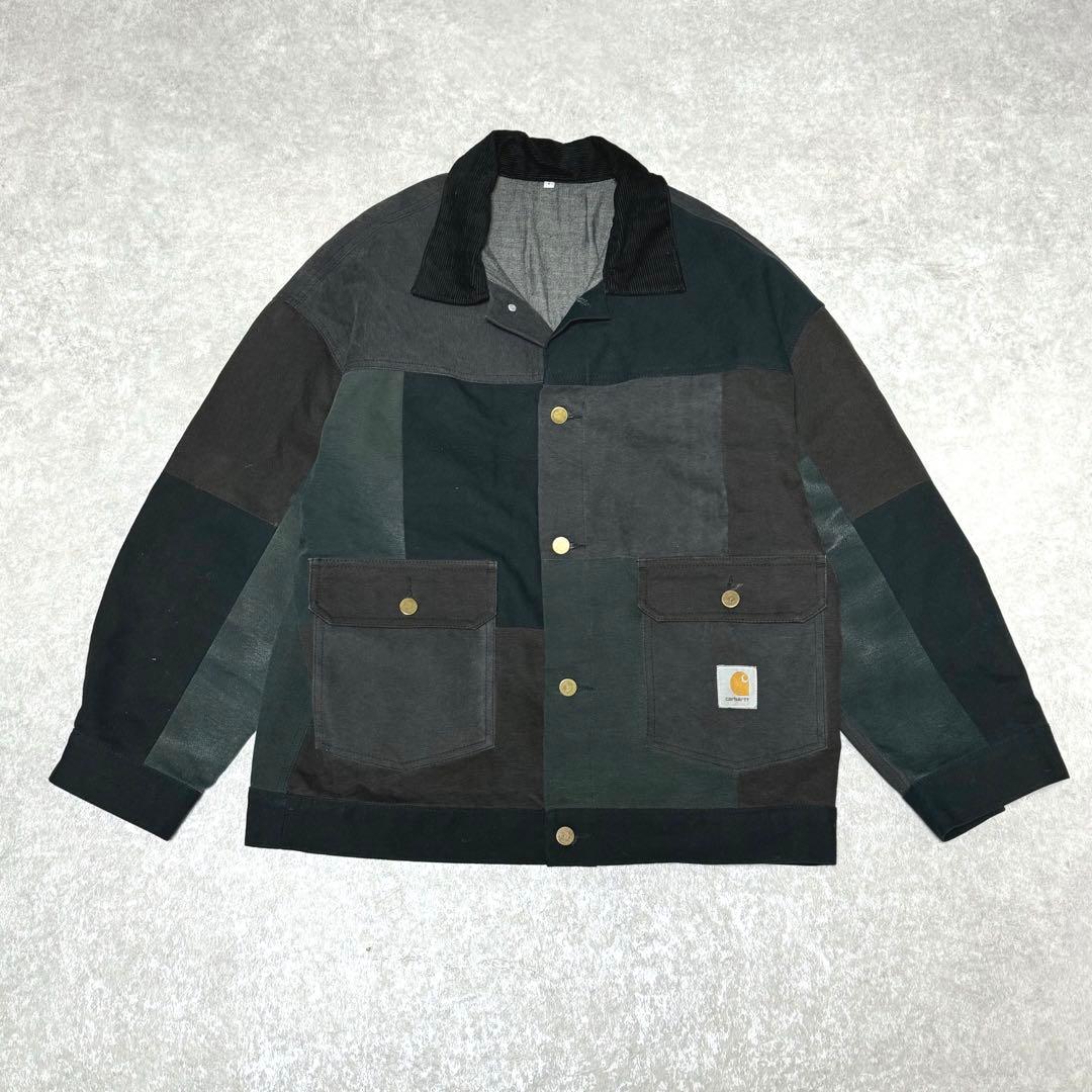 カーハート　carhartt リメイク　再構築パッチワーク　ジャケット