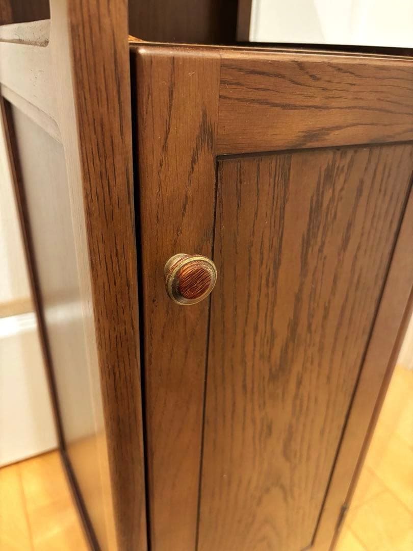 karimoku カリモク　木製 収納家具 ブラウン　アンティーク　レトロ