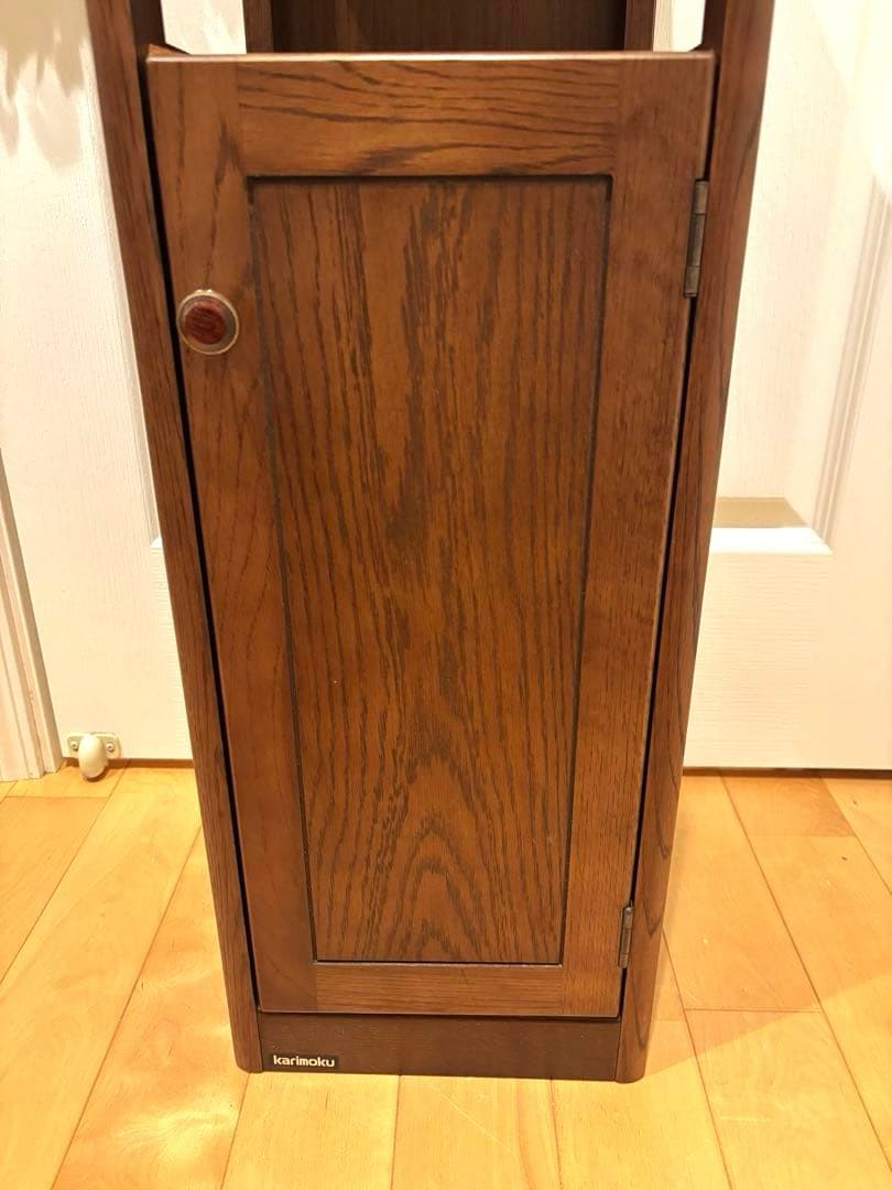 karimoku カリモク　木製 収納家具 ブラウン　アンティーク　レトロ