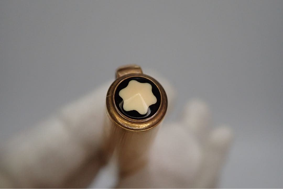 モンブラン｜#744｜ピンストライプゴールド｜吸入方式｜ヴィンテージ｜万年筆