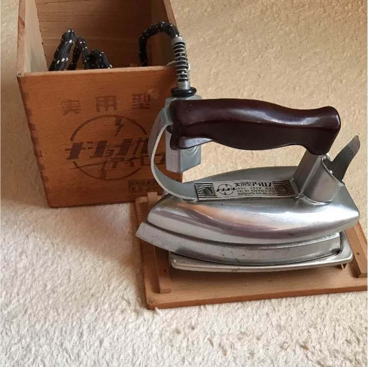 レトロ ナショナル 実用型アイロン 箱付き