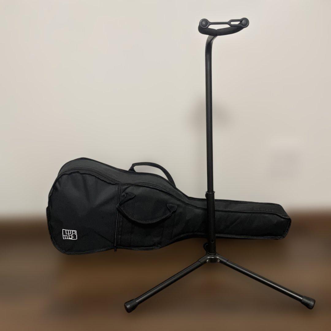 美品【初心者モデル】アコースティックギター &スタンド&ケース3点セット