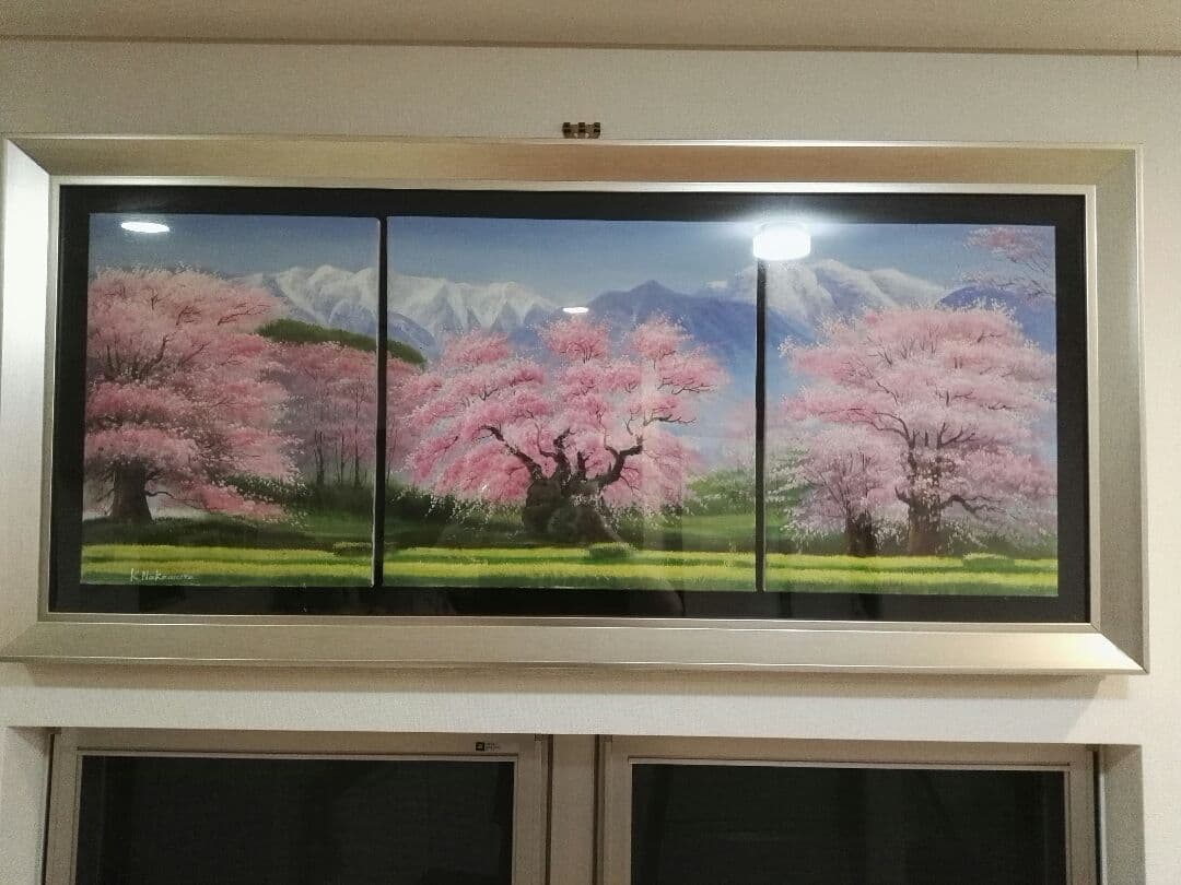 日本人の心の拠り所『桜』の壮大な絵画(サイン入り)