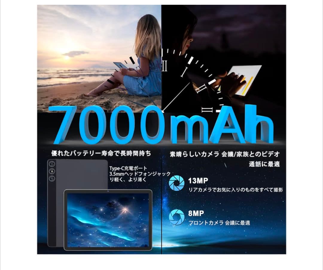 KADYBE D106 10.1インチタブレット 128GB