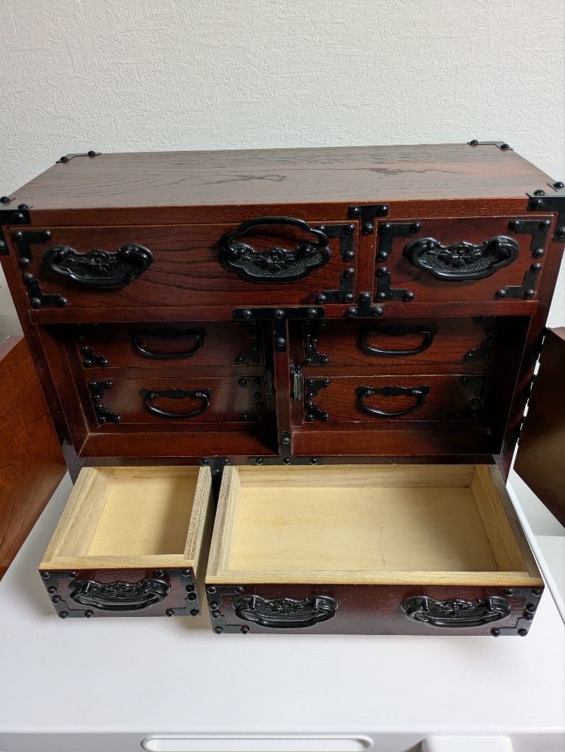 【美品】仙台箪笥 小引き出し アンティーク 希少 伝統 職人 昭和レトロ