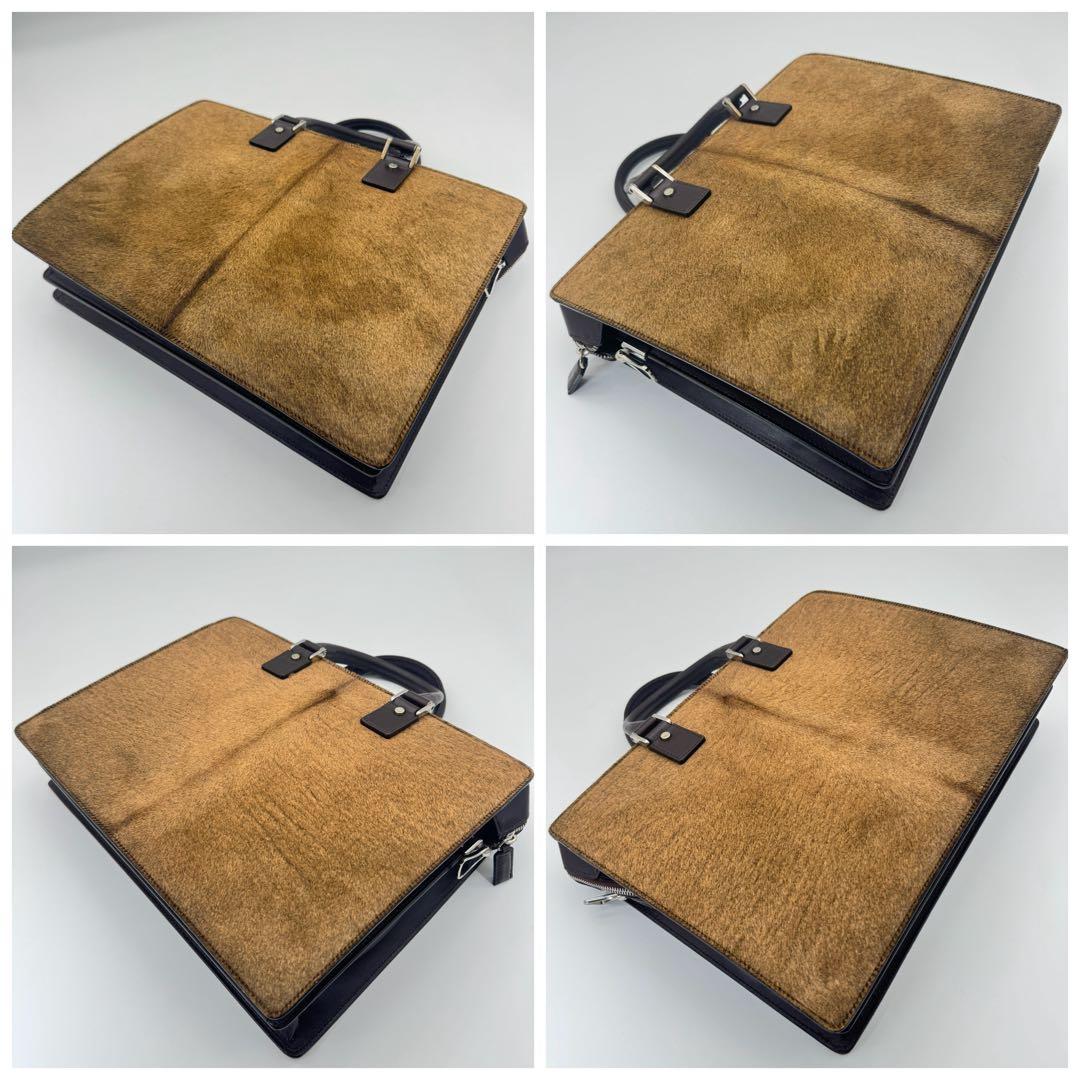 サルヴァトーレ フェラガモ ハラコ ブリーフケース ビジネスバッグ 美品 激レア