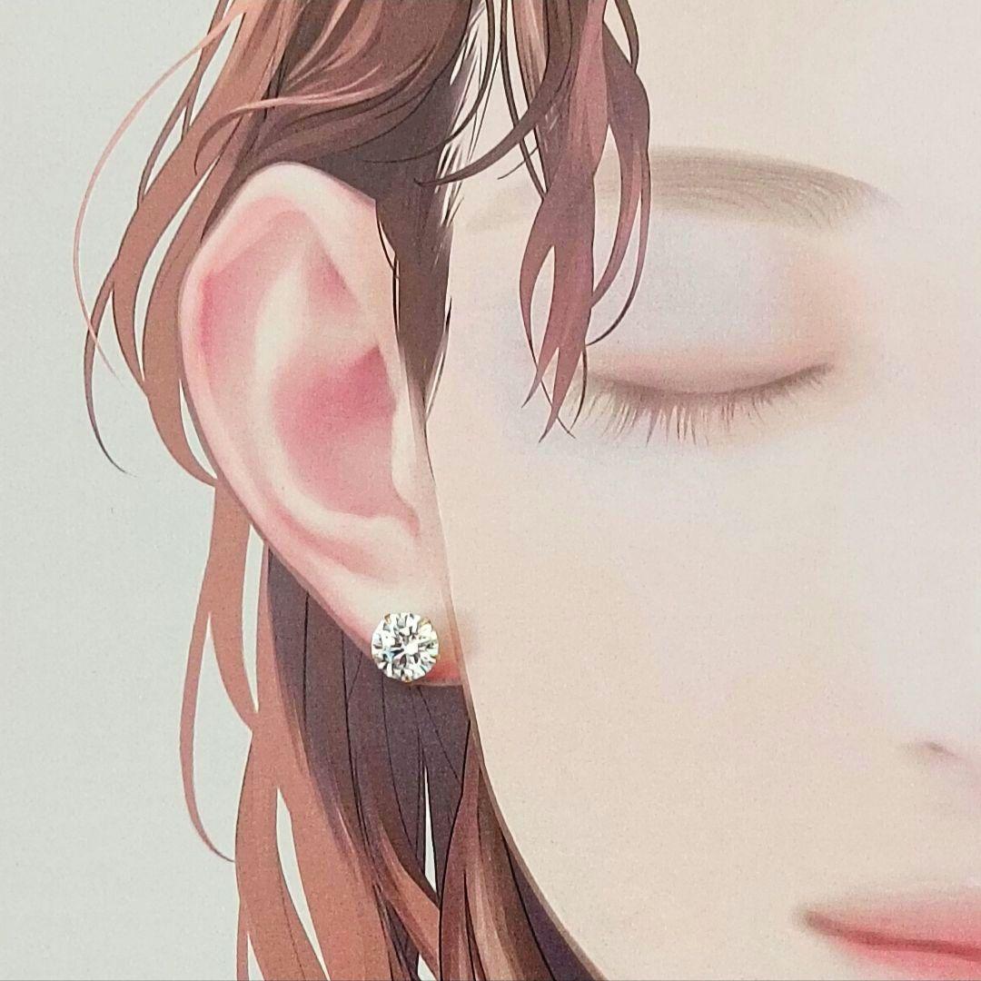 18金ポストピアスK18