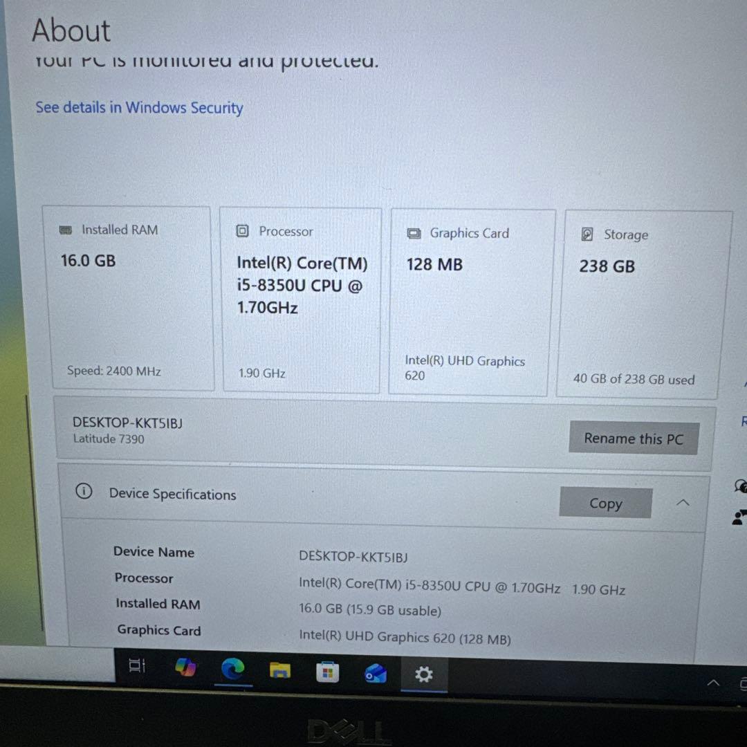 Windowsノート本体 DELL Latitude 7390 touch screen