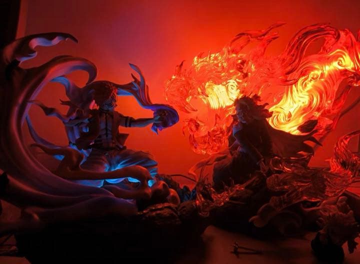 鬼滅の刃 煉獄杏寿郎 猗窩座 フィギュア ガレージキット