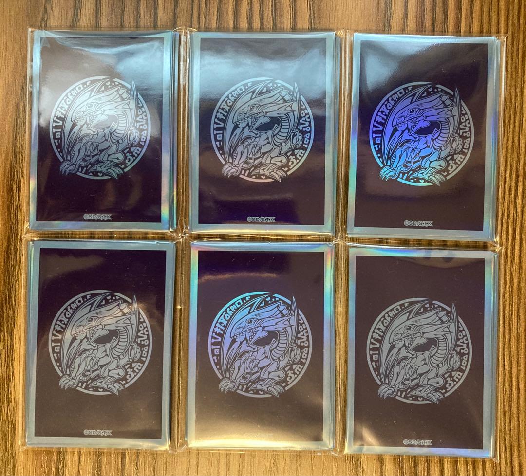 遊戯王★サテライトショップ限定特製プロテクター 6パック★青眼の白龍/スリーブ