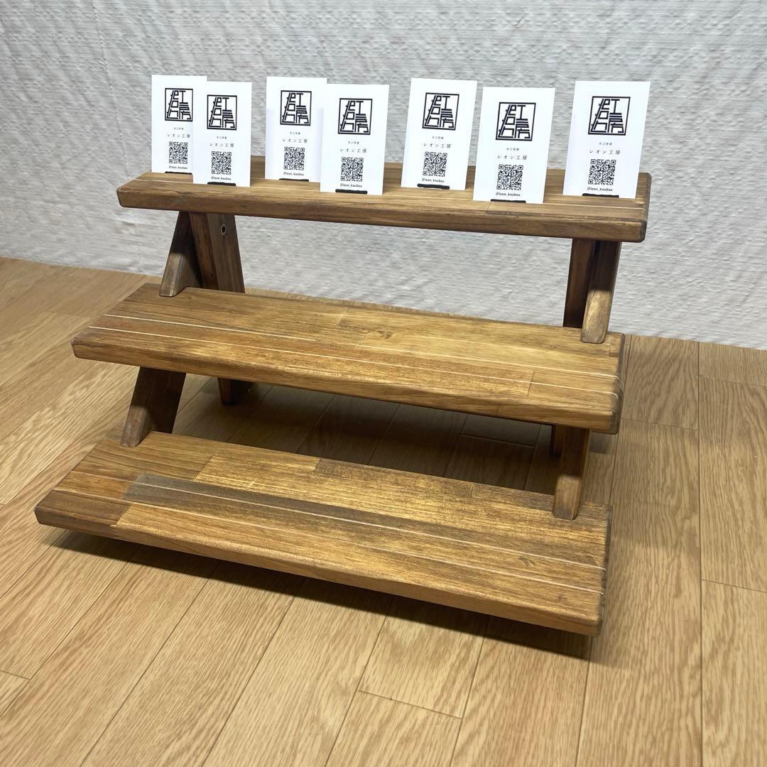 【組み立て式什器 横幅45cm】イベント什器/マルシェ/ダークウォルナット