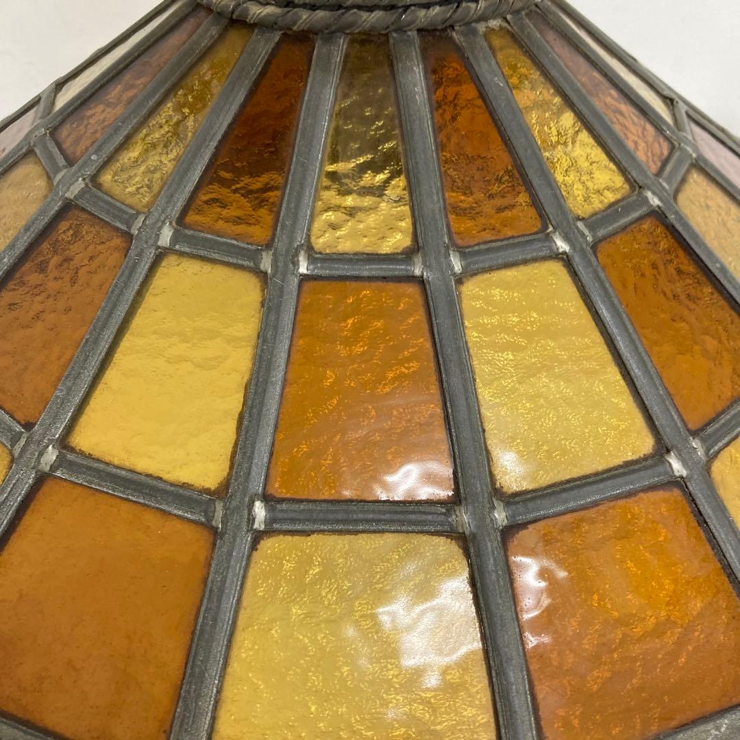 A280-53 アンティーク ステンドグラス吊り下げ照明器具 吊り下げランプ