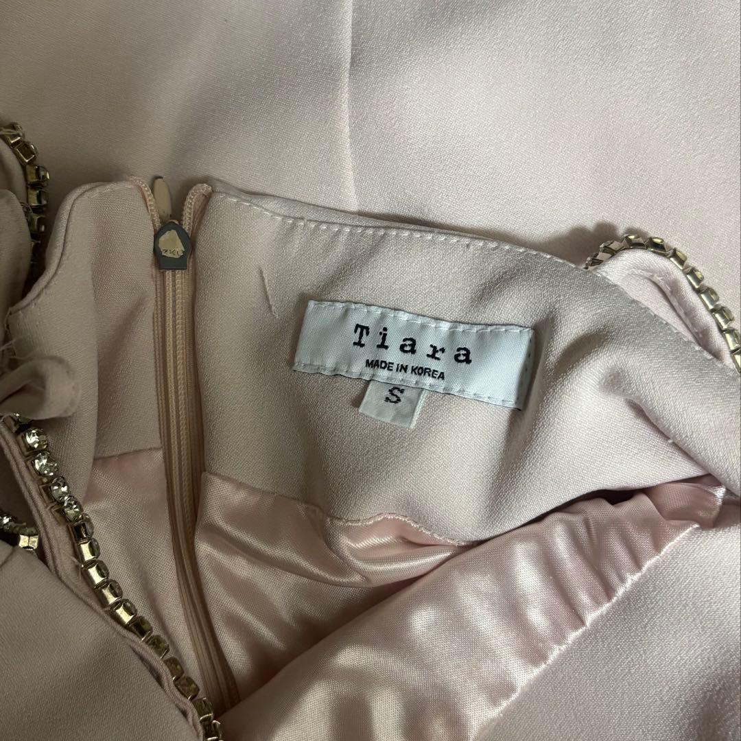 Tiara キャバドレス ピンク リボン