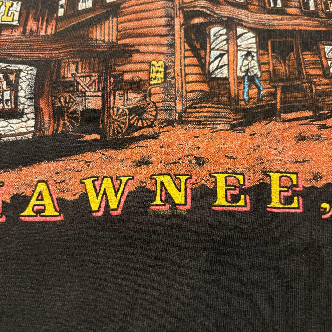 Harley Davidson red fire flamered Tシャツ