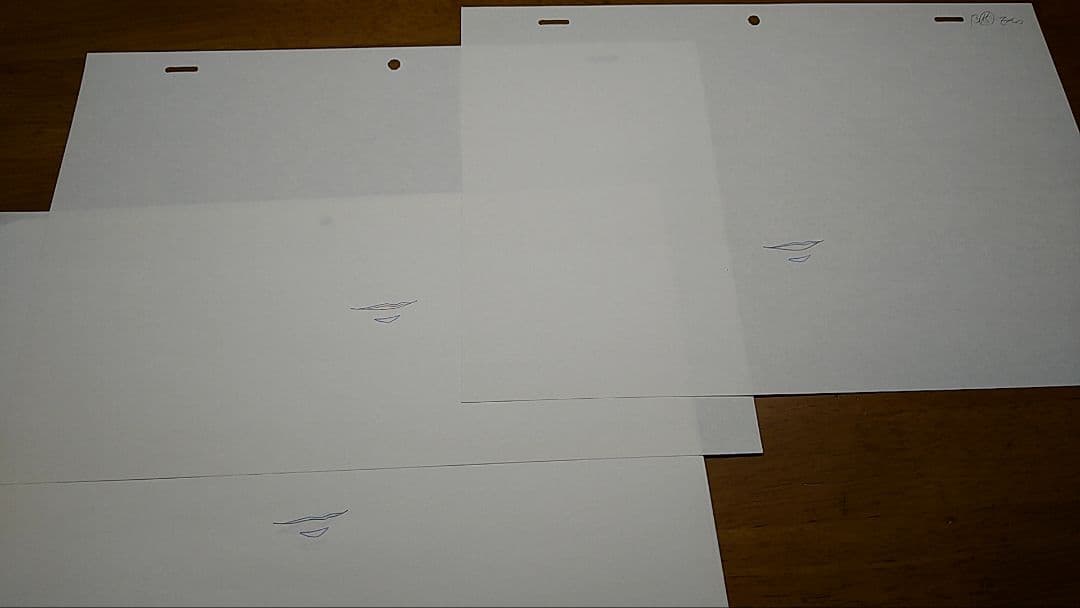 ひぐらしのなく頃に解　鷹野　直筆原画(動画)