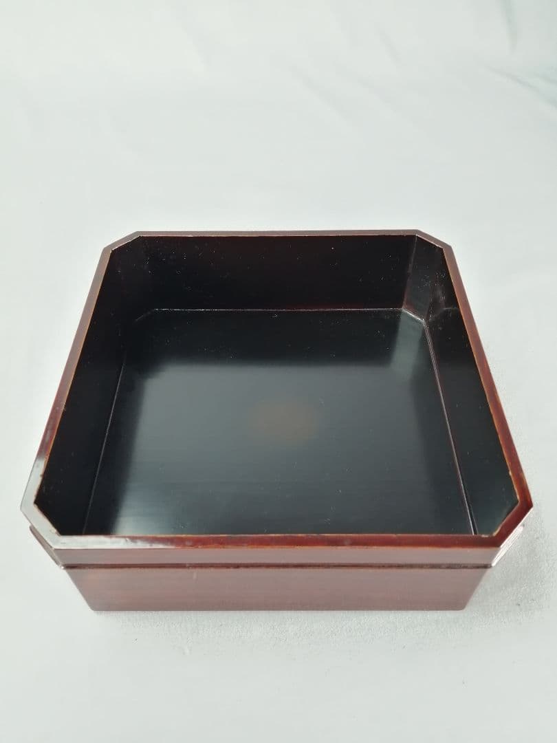 【茶事具】塗師岸信卿、指物師利斎造　和休好縁高　主菓子　漆器　菓子器201