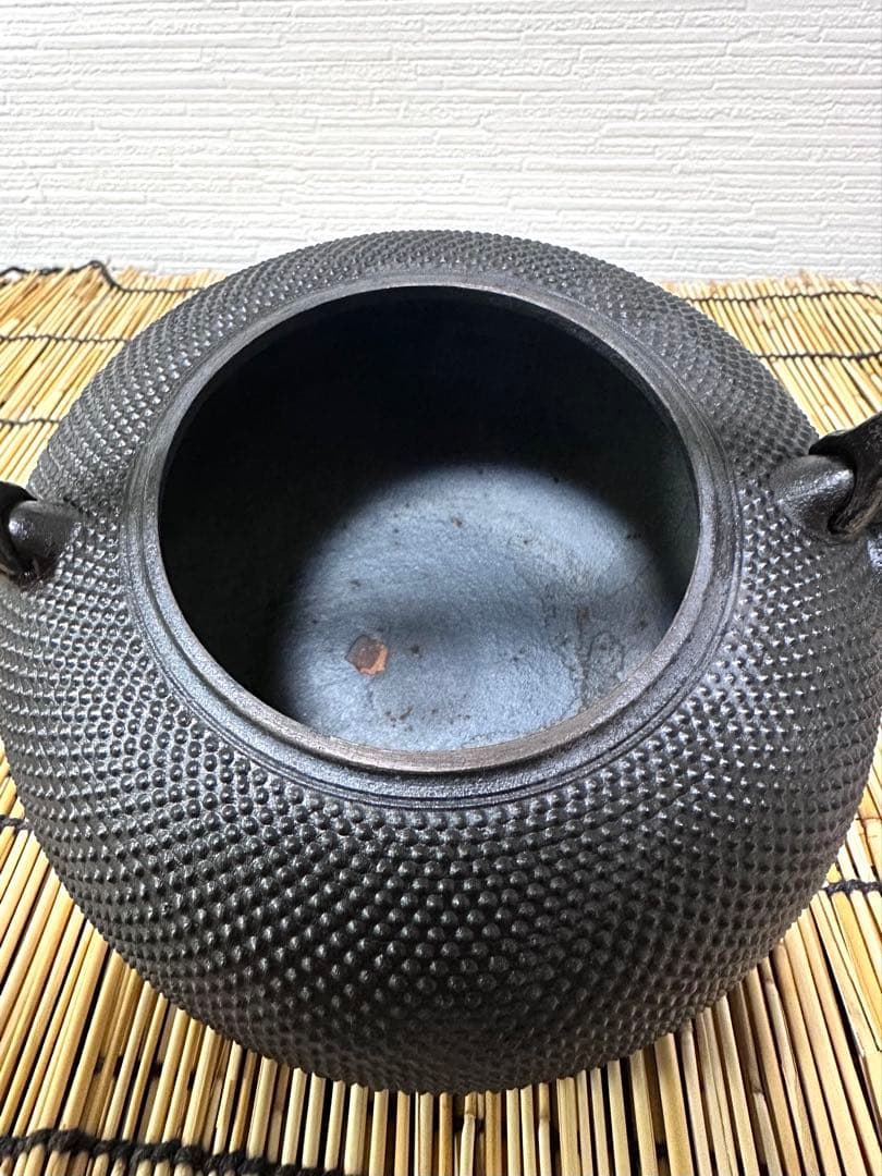 ＵＳＥＤ、良品　南部秀山堂　佐藤 勝弘作　１５型アラレ　en様売約済み