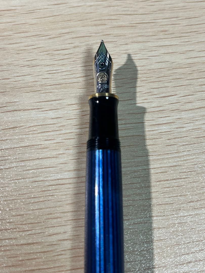 ペリカン 万年筆 スーベレーン 青縞 M400 F
