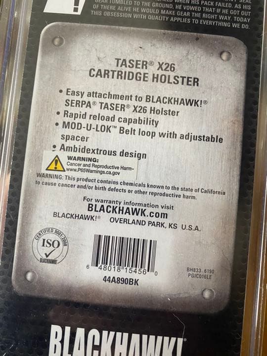 Blackhawk X26 テイザーカートリッジホルダー 実物 LE