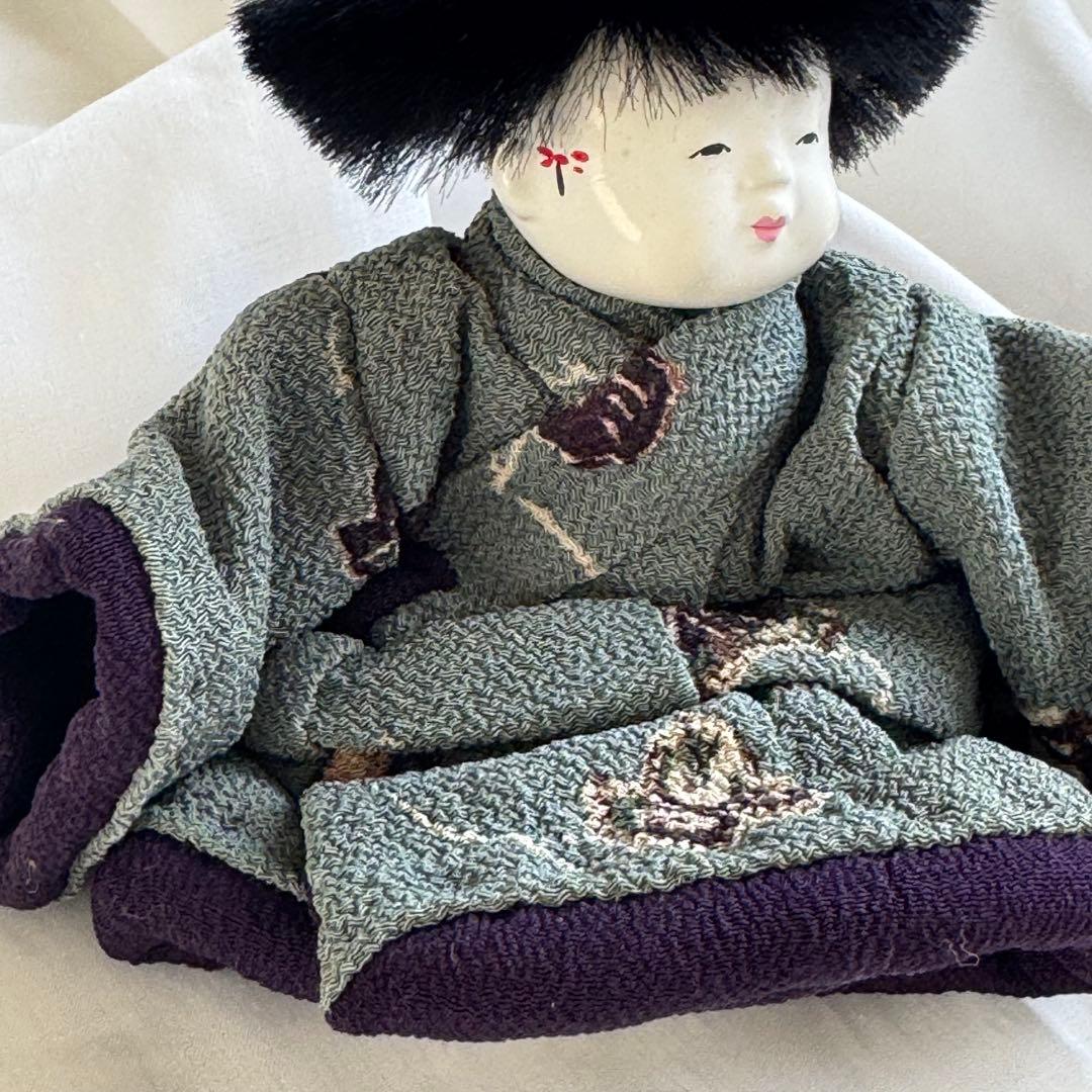 御所人形　わらべ男の子　身長12cm五代目光宝作　吉野光宝