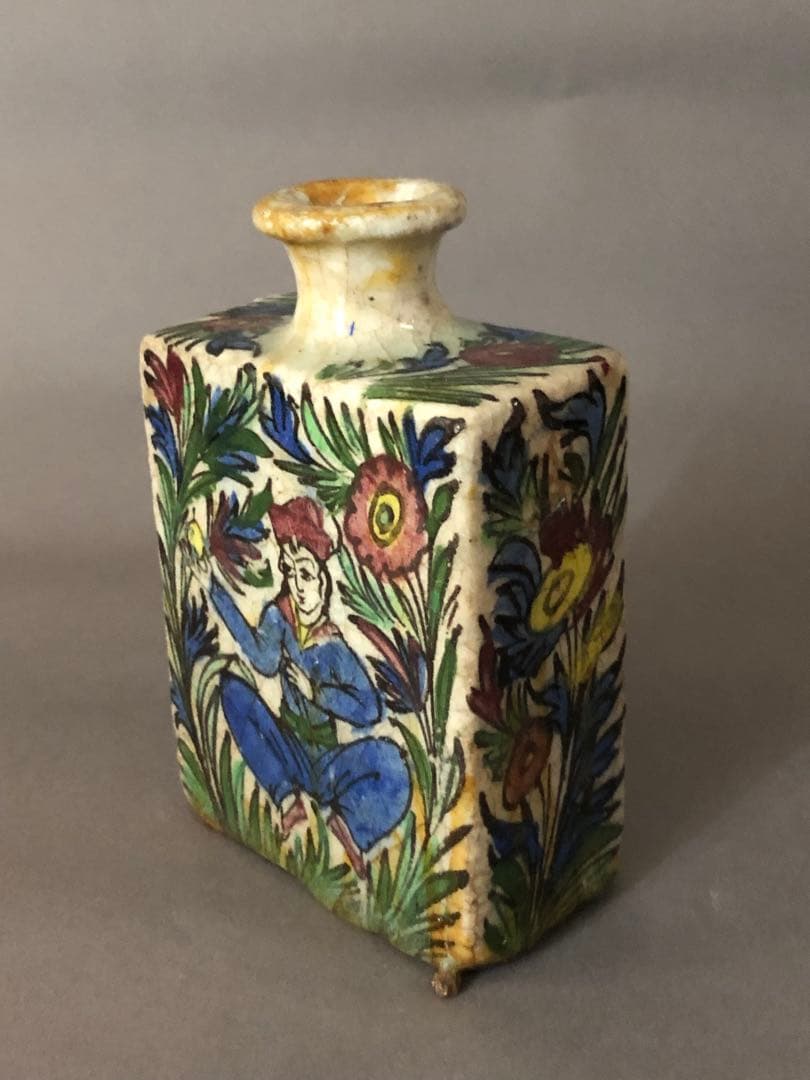 ペルシャ陶器　アンティーク壺　骨董