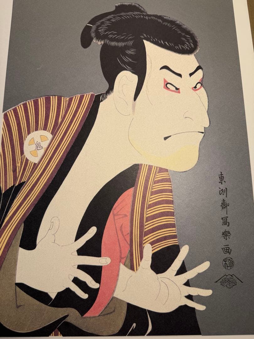 中日新聞社 写楽 SHARAKU 骨董 古美術 浮世絵 版画 印刷40版