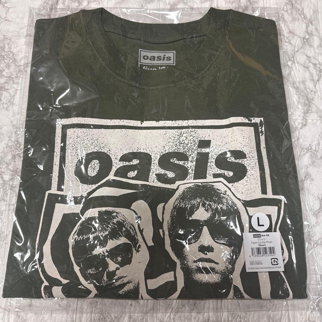 oasis live'25 Tシャツ Paper Cut Out Photo Ｌ