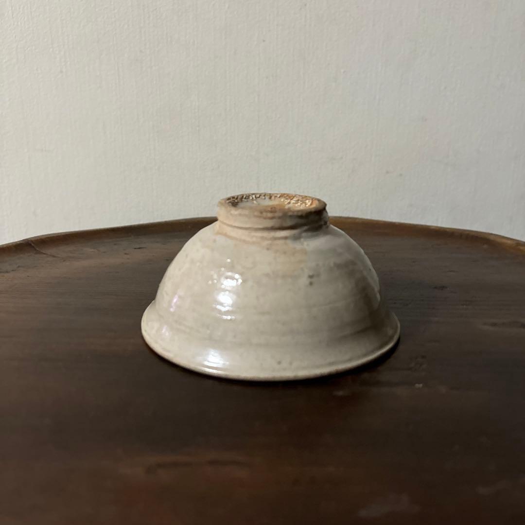 李朝小鉢　堅手　白磁　小服茶碗　大盃　韓国アンティーク　古道具　古民芸　古陶磁