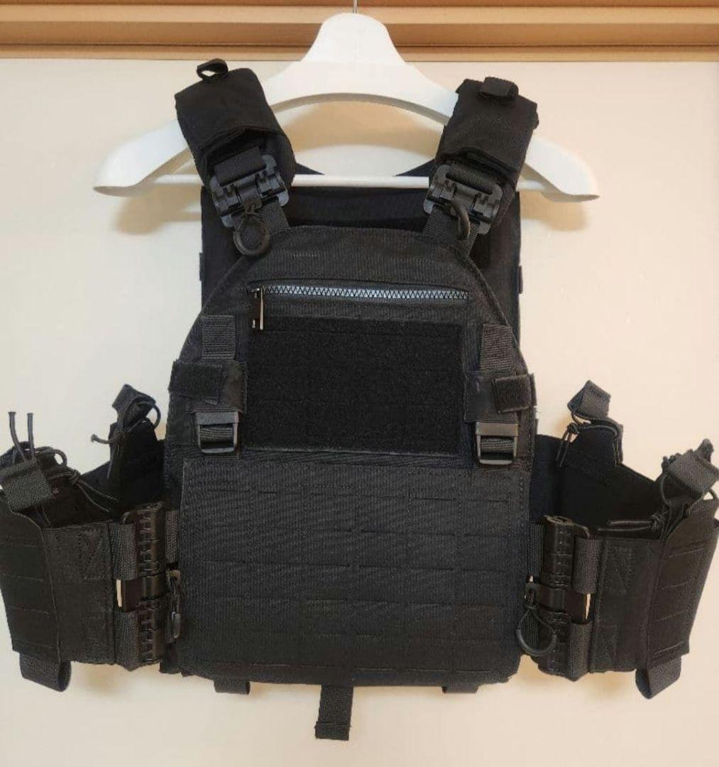 プレートキャリア、 MOELLシステム、BK、ブラック、プレキャリ