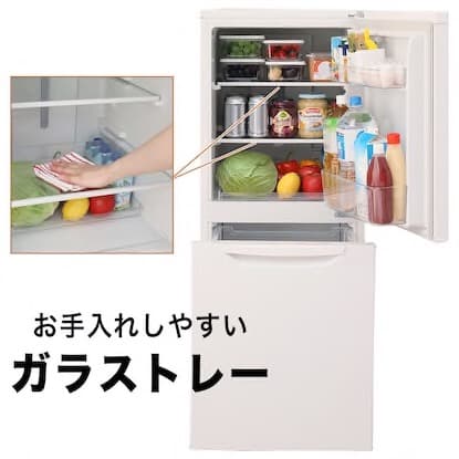 109L容量 ファン式2ドア冷蔵庫