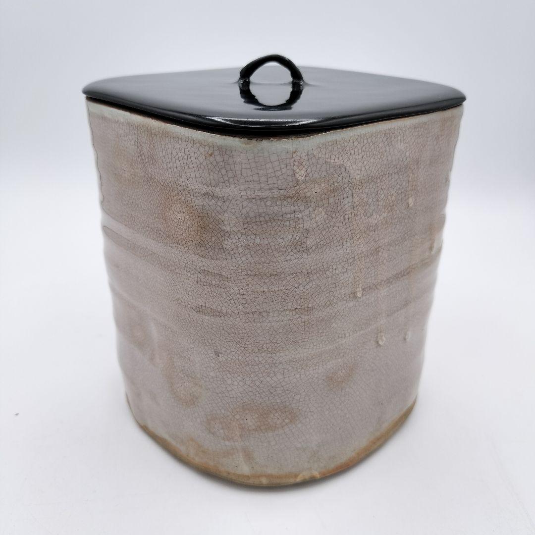 a244 水指 田原 陶兵衛 萩焼　茶道　茶道具　古物