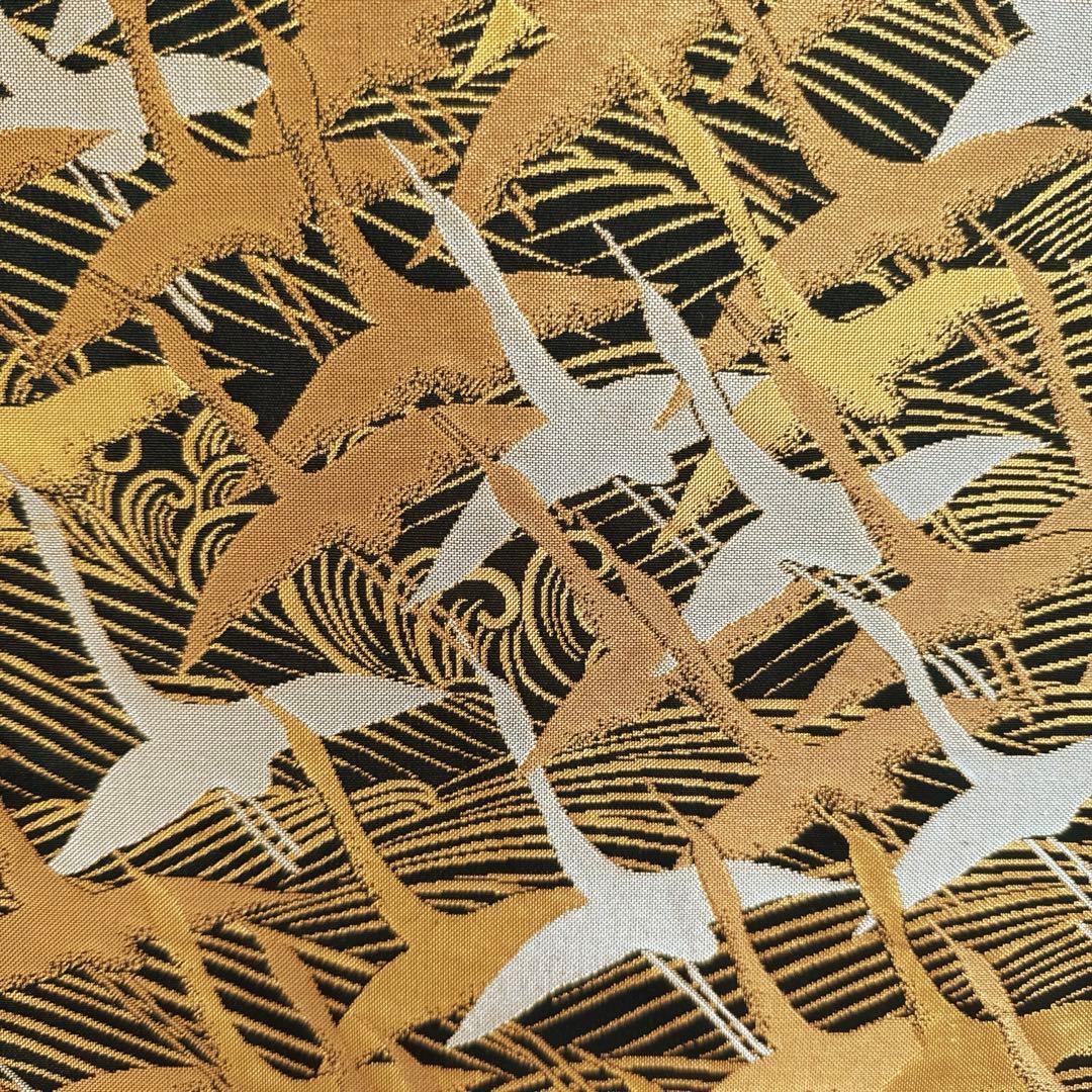 屏風 小屏風 琳派 青海波 群鶴図 京都 西陣織 和モダン