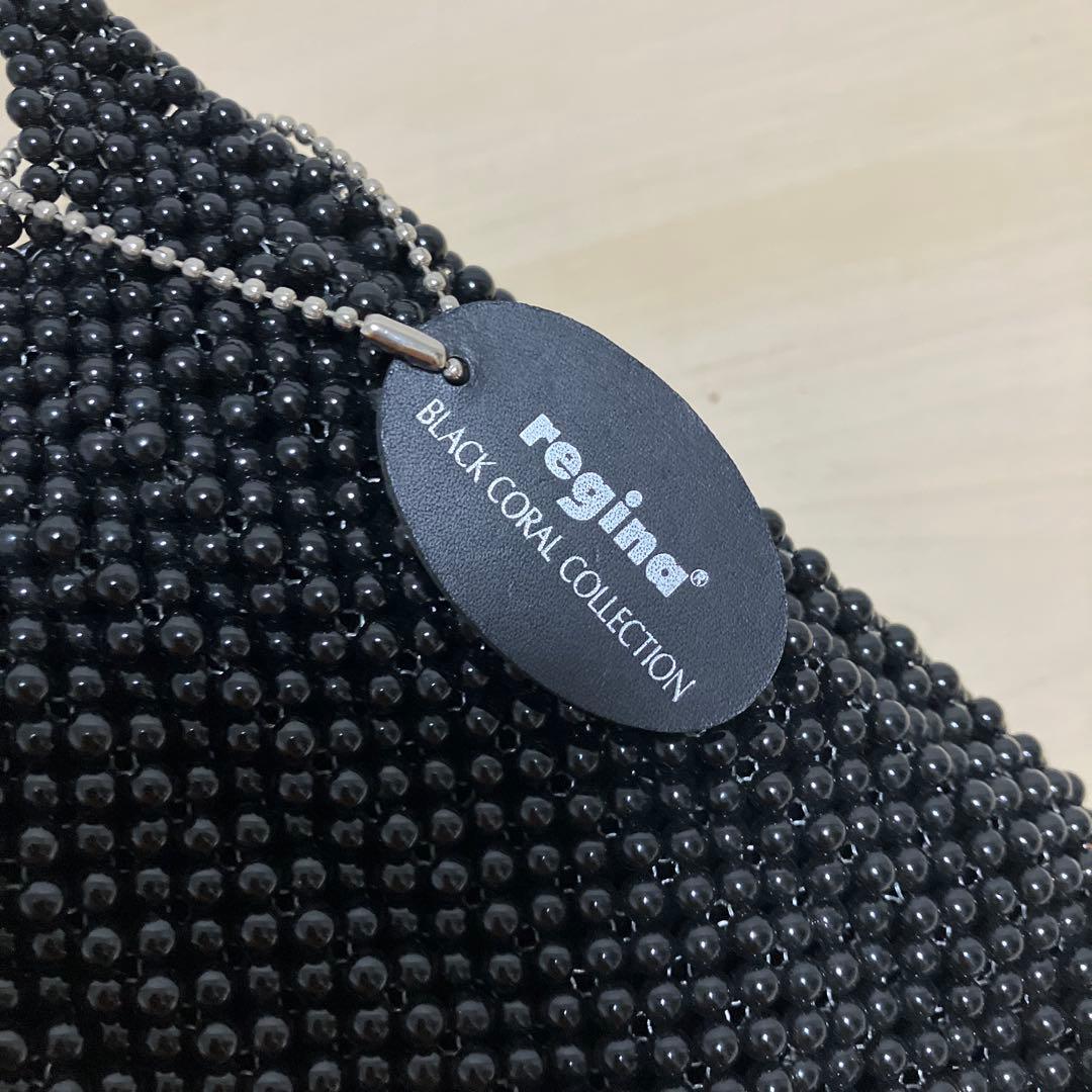 ★R21 レジーナ 黒珊瑚 サンゴ ハンドバッグ ビーズ フォーマル