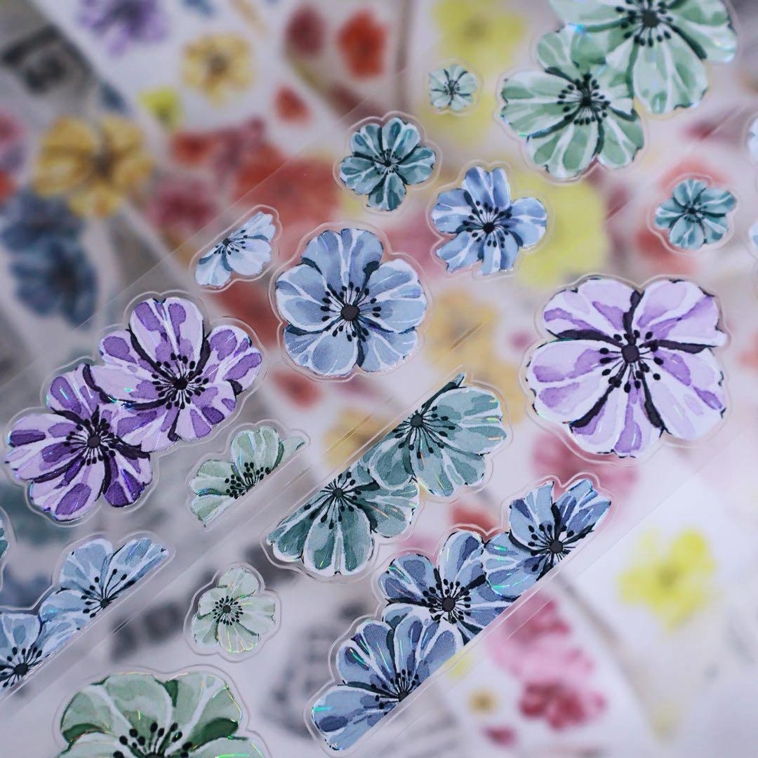 繁花文创《花漾集》海外マスキングテープ　マステ 【2658】