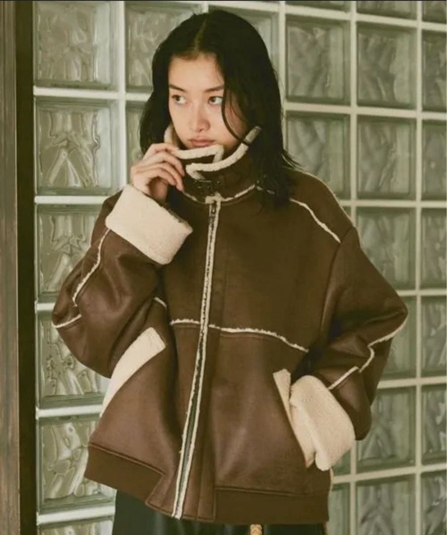 【完売品】　Soerte ムートンジャケット サイズ3