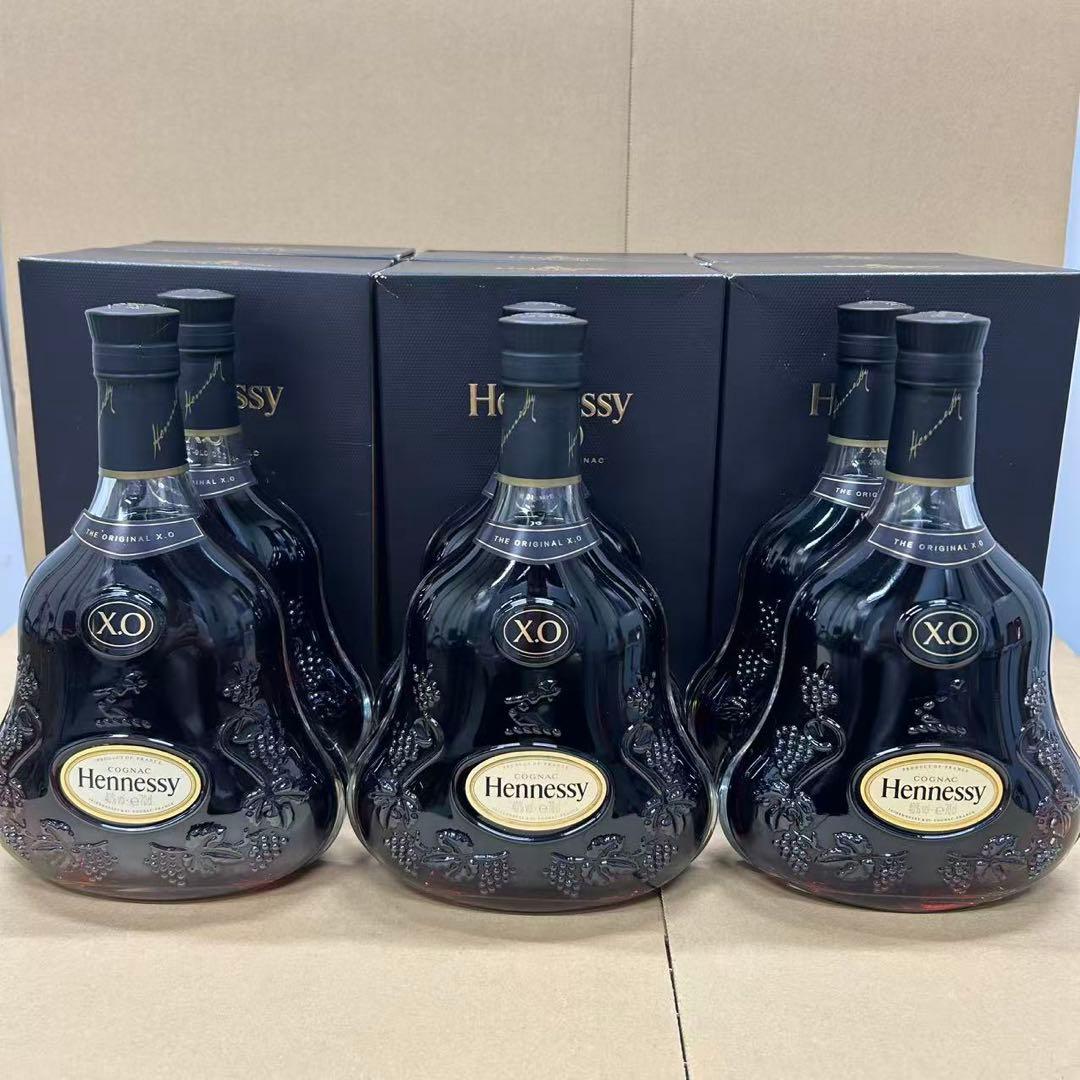 古酒 並行 Hennessy ヘネシー XO 黒キャップ 箱付き 6点セット