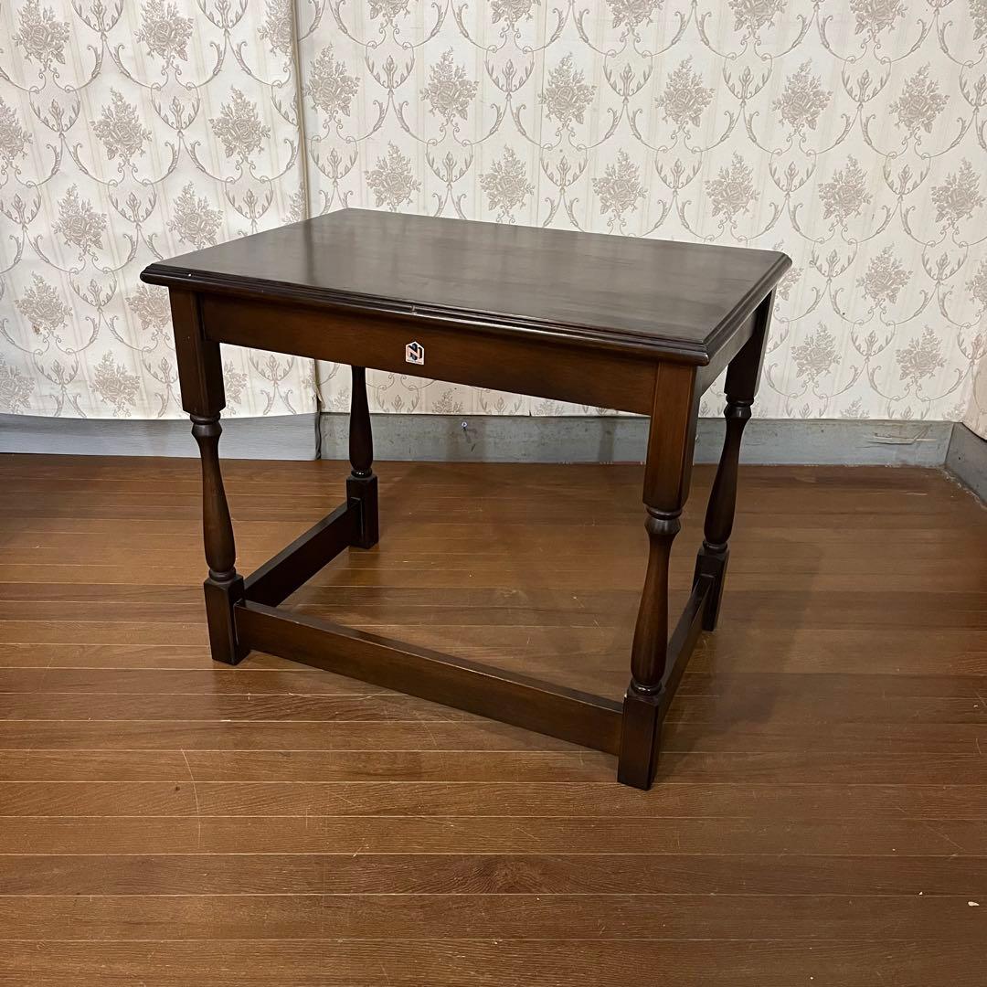 【アンティーク】昭和レトロ 木製 サイドテーブル ローテーブル 飾り台 古道具