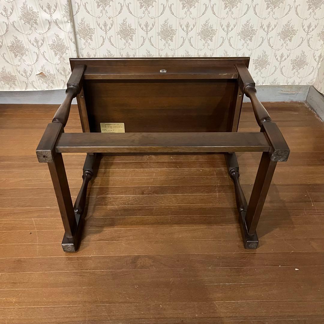 【アンティーク】昭和レトロ 木製 サイドテーブル ローテーブル 飾り台 古道具