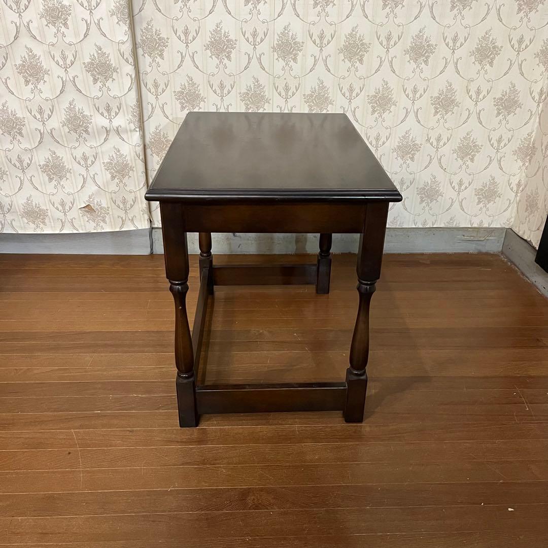 【アンティーク】昭和レトロ 木製 サイドテーブル ローテーブル 飾り台 古道具