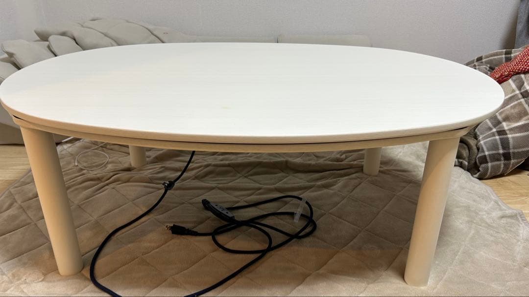 楕円形リビングこたつ(GC22 105 WW)