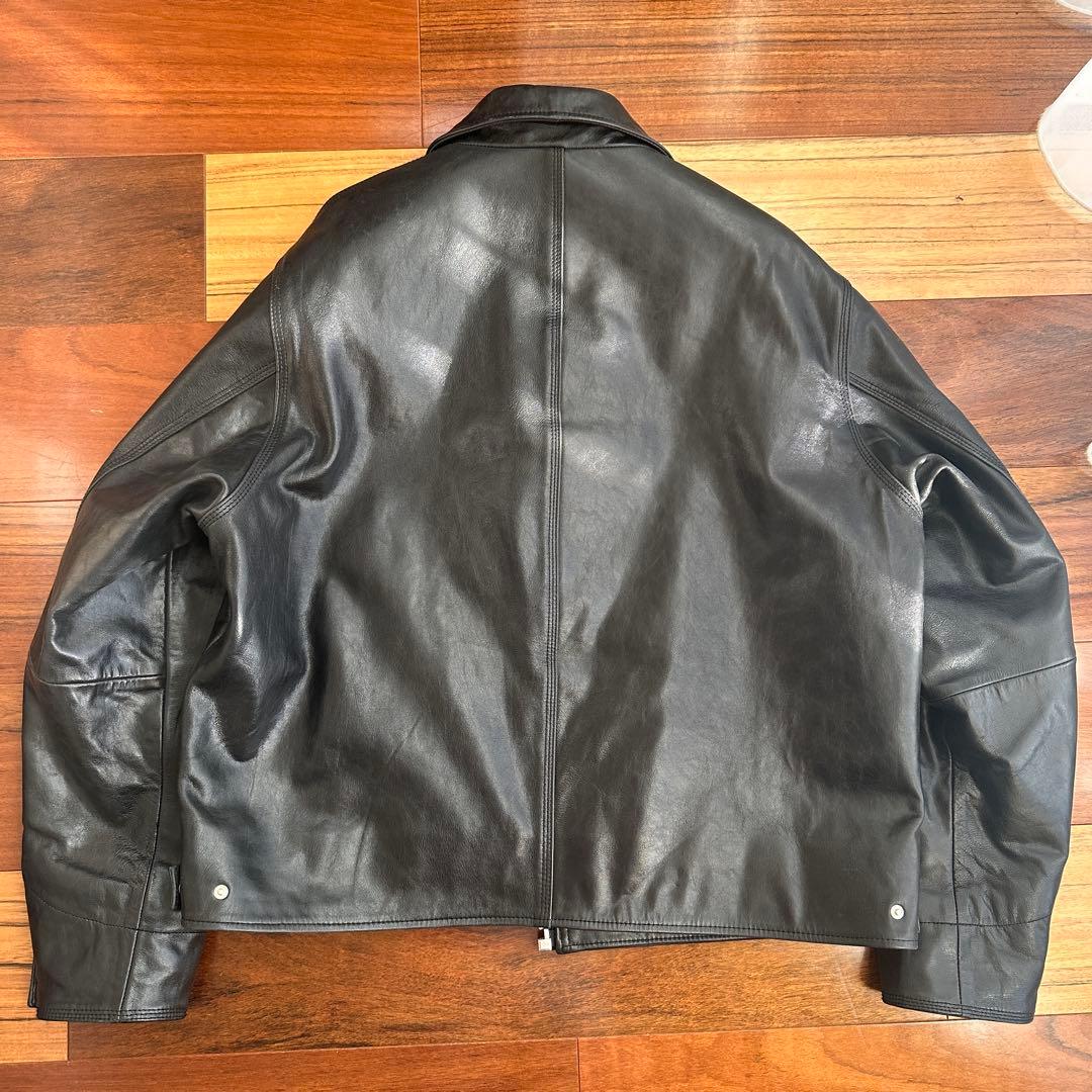 Stussy Garage Jacket Leather ジャケット レザー M