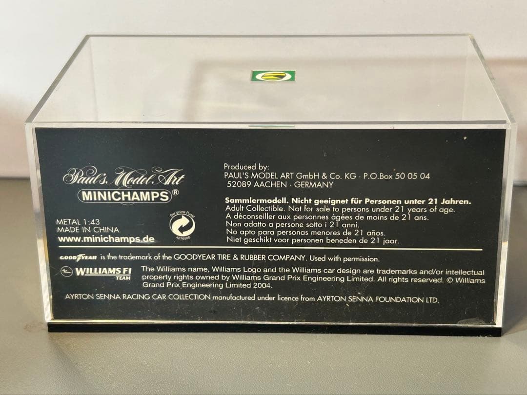 ミニカー MINICHAMPS Williams Renault FW16 (1/43)